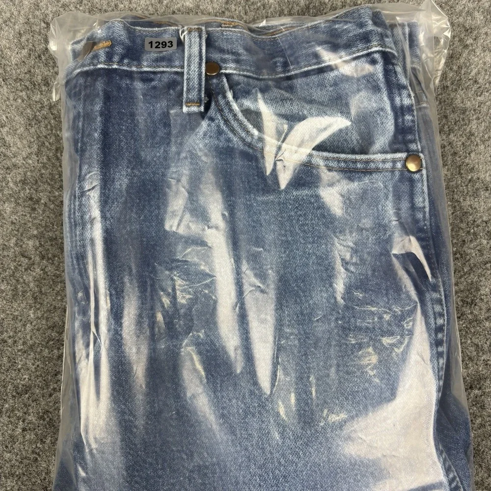 Wrangler Jeans 13MWZ Mens 36x29 (Fits 35x28) Cowboy Cut Western Blue Medium Wash